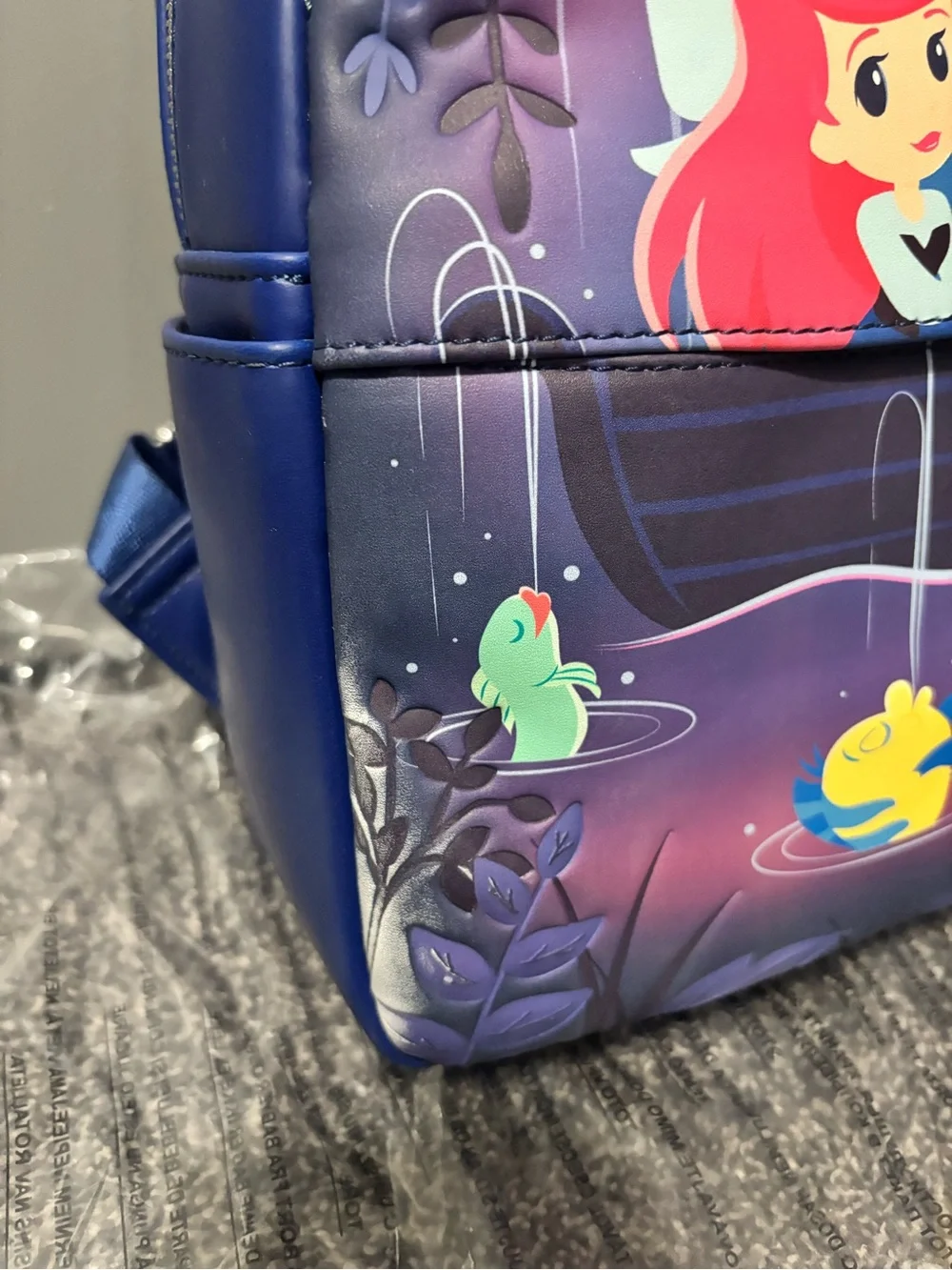 Loungefly Little Mermaid Ariel & Prince Mini Backpack*Defect. See Pic**